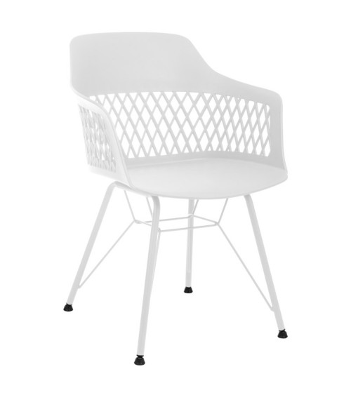 Elegntní bílá jídelní židle.